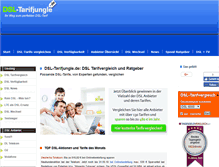 Tablet Screenshot of dsl-tarifjungle.de